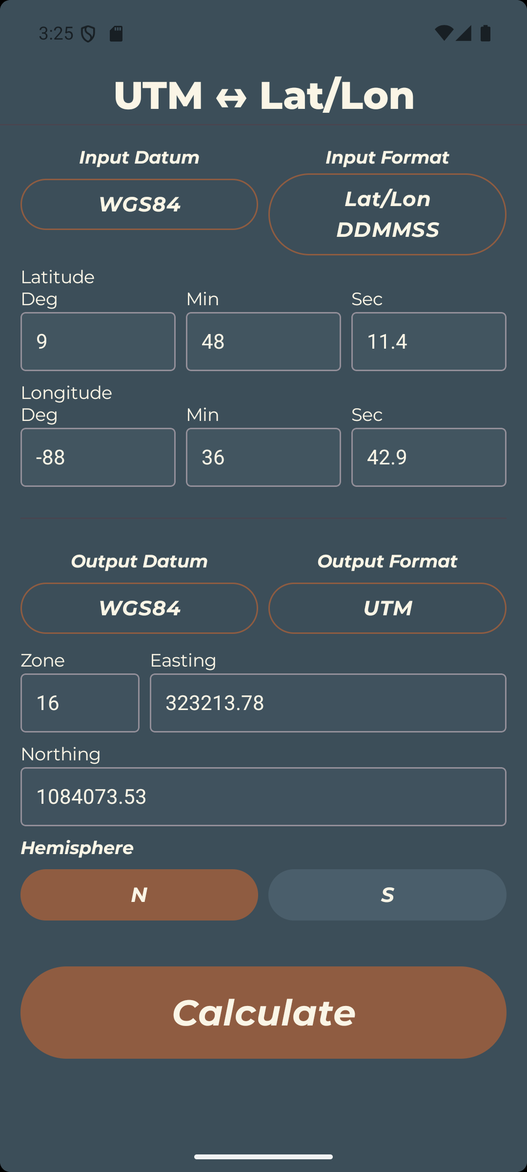 Coordinate Conversion tool